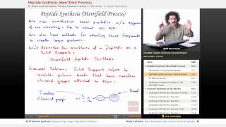 quotPeptide Synthesis Merrifield Processquot  Biochemistry with Educatorcom [upl. by Gerius800]