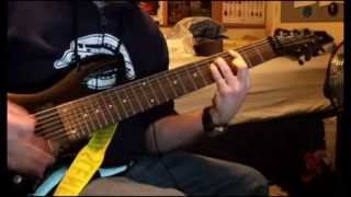 Deftones  Leathers guitar cover 8 string [upl. by Merla611]