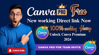 100 Working Get Canva Pro Free Instant team Invite Link 2024  Better Than Bingotingo [upl. by Nomelc]