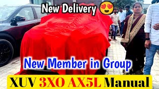 Mahindra XUV 3XO AX5L Manual First Delivery  Xuv 3XO Delevery 😍  Mahindra XUV 3XO 2024 [upl. by Anialed]