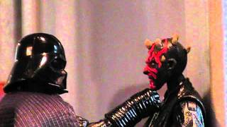 Star Wars Darth Vader vs Darth Maul Stopmotion [upl. by Jodi232]