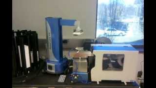 PlateCrane Robotic Arm with Microplate Carousel and Microtiter Plate Barcode Labeler [upl. by Esaele]