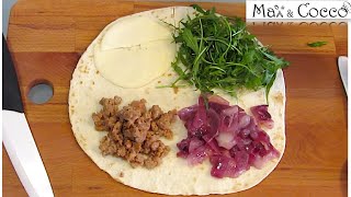 4 PIADINE FARCITE  FACILE e VELOCE  Easy recipe wraps homemade [upl. by Euqenimod56]