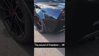 Merica 🇺🇸 c6 corvette cam fast burnout smoke chopin racing car fypシ゚viral merica [upl. by Yraek915]