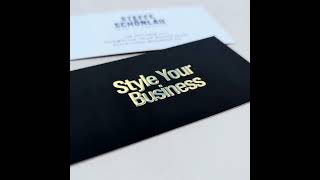 Visitenkarten Gold Angebot  Style Your Business [upl. by Sarette805]