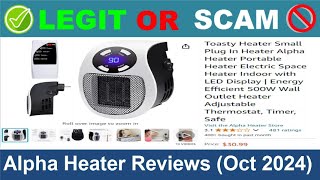 Alpha Heater Reviews  Oct 2024 Beware of Scam Watch Now [upl. by Kit955]