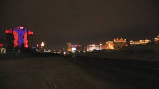 Two Union Pacific trains at night Las Vegas Nevada [upl. by Blase]