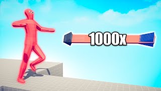 WOBBLER GIANT vs 1000x OVERPOWERED UNITS  TABS  Totally Accurate Battle Simulator 2024 [upl. by Llenyr478]