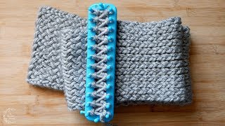 How to Loom Knit a Scarf  Easy Pattern for Beginners  The Sweetest Journey [upl. by Acirem]