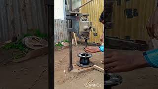 Drill machine in metal plat hole shortsvideo b s Technician [upl. by Halimeda]