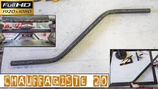 Chauffagiste20Façonner une baïonnette à 45° sur tube acier avec une cintreuse hydraulique [upl. by Teodoor]