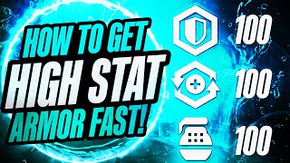 Destiny 2  How To Get HIGH STAT ARMOR Fast Easy TRIPLE 100 Builds [upl. by Sivatco]