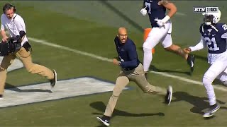 James Franklin KeeganMichael Key Leads Penn State Out of Tunnel  Big Ten Football [upl. by Onfre684]