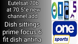 Eutelsat 70b at 705°e letest new channel update eutelsat 70b strong tp  dish settings [upl. by Tripp659]