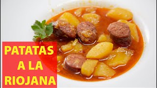 Patatas a la riojana Receta de patatas con chorizo [upl. by Eda]