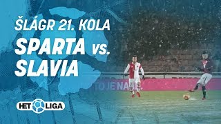 Šlágr 21 kola HET ligy Sparta  Slavia 33 17032018 [upl. by Nethsa]