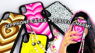 DIY Sublimation Phone Cases  Trendy Phone Charms  Easy Tutorial [upl. by Rosinski]