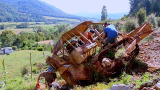 Rescuing A Cat D4D Dozer Abandoned for Years on a Steep Hillside [upl. by Querida]