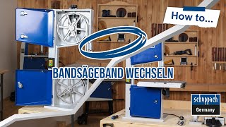 Scheppach HBS261 Sägeband wechseln  so klappts garantiert [upl. by Weissmann955]