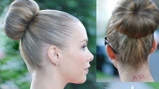 EASIEST SOCK BUN Best Method For Layers too [upl. by Ellesig880]