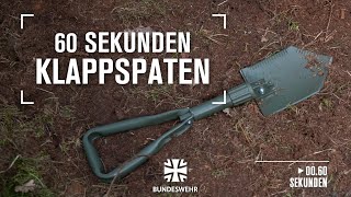 60 Sekunden I Klappspaten I Bundeswehr [upl. by Nosyk]