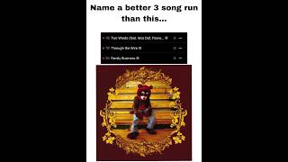 This 3 song run is absolutely legendary 🔥 kanyewest rap [upl. by Icrad]