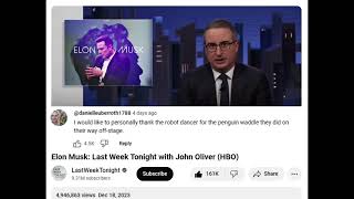 Elon Musk Last Week Tonight with John Oliver [upl. by Akirehc]