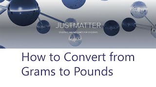 How to Convert from Grams to Pounds [upl. by Ruggiero]