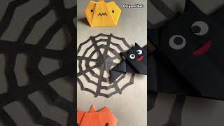 Origami Halloween bat  How to make a paper Halloween bat  Easy Halloween  DIY craft tutorial [upl. by Tema711]