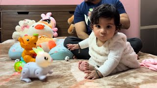 Krishna के लिये आये पहली बार Musical Toys 💌🧸🎀 Baby Musical Toys Reaction krishnaupmanyuvlogs [upl. by Suivatco984]