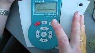 pH meter Metrohm 827 P2 [upl. by Noneek]