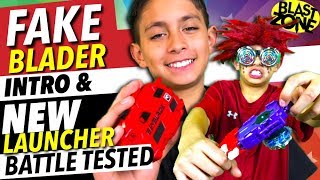 New Beyblade Launcher Battle Tested amp Fake Blader Intro Beyblade Burst Toy Review amp Giveaway [upl. by Noskcaj]