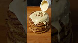 Pumpkin Spiced Cinnamon Roll PANCAKES [upl. by Wheelwright713]