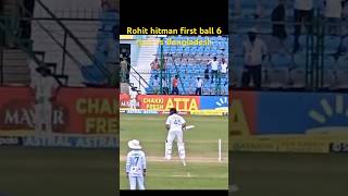 Rohit Sharma first ball 6 today vs Bangladesh trendingshorts cricket indvsbanhighlights ipl [upl. by Asennav]