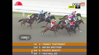 20240106  Race 5 Singapore Kranji Horse Racing Highlights  Pace88 Horse [upl. by Milone]