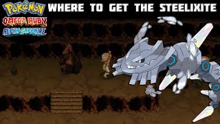 Pokémon Omega Ruby and Alpha Sapphire  STEELIXITE LOCATION Where to find Tutorial [upl. by Pisano]