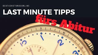 6 Last Minute Tipps fürs Abi  So schaffst du es noch [upl. by Caesaria]