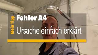 Kein Warmwasser Ursache Fehler A4 an einer Junkers Therme einfach erklärt [upl. by Nahamas]