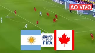 Argentina x Canadá ao vivo com imagens saiba como assistir [upl. by Gabriele]