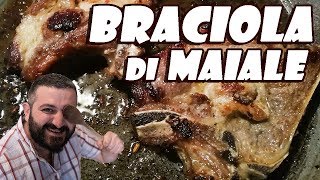 112  Braciola di maiale in padella alla romana [upl. by Eniruam]