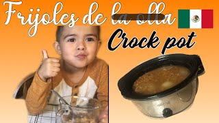 How to make Mexican frijoles beans in a crock pot [upl. by Enitsirc]