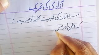 Essay On Tehreek E Azadi  Essay On Pakistan Day [upl. by Ettevets]