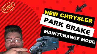 New Chrysler and Ram promaster park brake maintenance mode activation [upl. by Ahsienak]