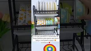 ACHEI NA SHOPEE ESSE ESCORRENDO DE TRÊS ANDARES PRA VOCÊS QUE SUJA MUITO LOUÇA EM CASA ALÉM🏠🍒🏡 [upl. by Meedan509]