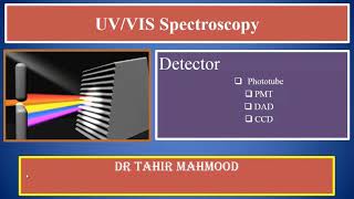 Detector used in UV Visible Spectroscopy  Photomultiplier Tubes Types of Detector DAD [upl. by Cuhp509]