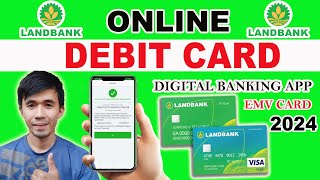 PAANO KUMUHA NG ATM CARD SA LANDBANK ONLINE  ONLINE DIGITAL LANDBANK VISA DEBIT APPLICATION 2023 [upl. by Shenan]