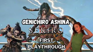 Genichiro Ashina Sekiro First Playthrough [upl. by Ahsinotna]