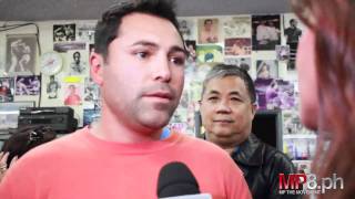 Manny Pacquiao  Oscar De La Hoya Visits the Wildcard and Manny Pacquiao [upl. by Jumbala]