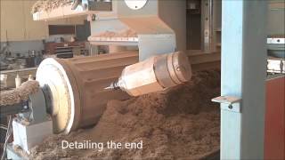 Fluting a 24quot Diameter Column with Entasis [upl. by Kalle]