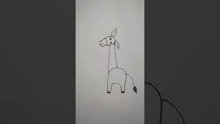 easy zebra drawing  how to draw a zebra shortsfeed drawing shortvideo zebradrawing shorts [upl. by Balliol]